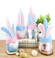 4 Pcs Easter Decorations Gnome Faceless Plush Doll for Easter Theme Party Favor