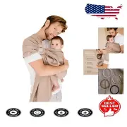 Compact Adjustable Baby Carrier Sling - Supports Hip Health, Washable Fabric