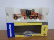 1/50 First Gear Komatsu GD655 Motor Grader Construction Toy Highway Orange