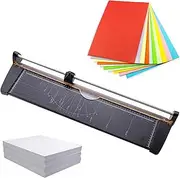 A2/A3 Paper Cutter, A4 Rotary Paper Trimmer Cutter with Cut 1mm/10 Sheets of Paper, Cutting Width 60Cm/23.6in, Guillotine Paper Cutter for Craft Paper Photo Coupon A2