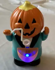 Vintage 2021 Halloween Animated Bubble Blowing Pumpkin Lighted NIB