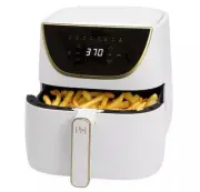 Paris Hilton Air Fryer Large 6-Quart Capacity Touchscreen Display 8-in-1 WHITE