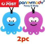 2PC Octopus Children Jewellery Sensory Chew Necklace Autism ADHD SPD Nail Biting