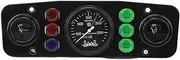 Auto Gauge Meter, 3 in 1 Water Temperature Tachometer Oil Level Instrument, Compatible with Tractor Vehicle 12V, Dashboard Display Panel Replacement