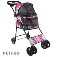 在飛比找momo購物網優惠-【PETnGO】高景觀寵物推車(粉紅海洋)