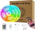 50Ft LED Light Strip for Bedroom, LED Lights with Remote and APP