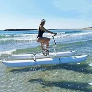 SUP Water Bikes, Inflatable Pedal Boat and Fishing Kayak, Enjoy Water Sports and Fishing with Hands-Free Freedom on This Water Bike