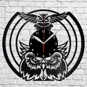 Owl Vinyl Record Wall Clock Art Decor Original Gift 12''30cm 2417