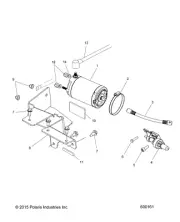 Polaris Starter Shaft, Genuine OEM Part 6230385, Qty 1