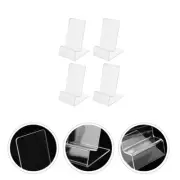 4 Pcs Mobile Phone Display Stand Clear Cell Holder for Streaming