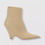 $1450 Bottega Veneta Women's Beige Pointed Toe Ankle Boots Shoes Size EU 38.5