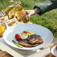 在飛比找PChome24h購物優惠-HONDONI 新款韓式麥飯石烤盤 不沾烤肉盤 燒烤盤 煎烤