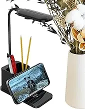 Desktop Lamp | Wireless Charging LED Table Lamp,Portable Eye-Caring Phone Charger Lighting, Pen Cup for Office Home Reading Study College Bedroom
