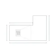 L Shape Pool Cover - No Steps
