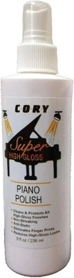 Cory Super High Gloss Piano Polish 8 Ounce Bottle for Pianos With High Gloss Fin
