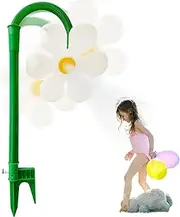 Crazy Daisy Sprinkler Sunflower Sprinkler for Yard 360° Rotating Plastic Garden Sprinkler Wide Coverage Dancing Flower Sprinklers Moving Flower Sprinkler Irrigation System for Garden Lawn