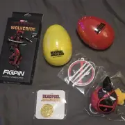 Deadpool Wolverine BFFs Necklace Collectibles 1 Coin, 2 Eggs, FIG PIN & MORE