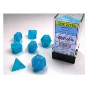 Sky/Silver Luminary (7-Würfelset) - Glow IN The Dark