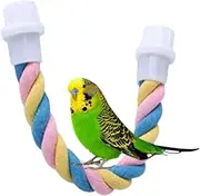 Bird Perches Rope for Parrot | Bird Rope Perch, Cotton Parrot Swing Climbing Standing Toys,Rope Perches Toy for Small to Regular Size Parrot Cockatiel Birds Matx-au