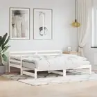 daybed trundle white solid wood sofa bed 90x190 cm versatile 6154