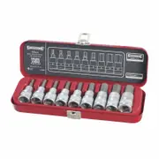 Sidchrome 3/8'' Drive In-Hex Socket Set - 9 Piece