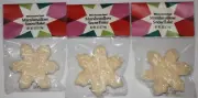 White Chocolatey Dipped Marshmallow Snowflakes - 3 Bags - 1.5 oz