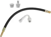 X AUTOHAUX 1 Set 45 Degree Copper Tire Valve Extension with Flexible Plastic 300mm Tyre Valve Stem Extender for Car Motorcycle RV Truck Bike