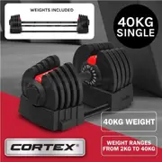 CORTEX Revolock V2 40kg Adjustable Steel Dumbbell Barbell All-in-One (Single)