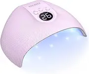 UV LED Nail Lamp, NAILGIRLS 75W UV Light for Nails Professional Nail Dryer for Gel Nail Polish Curing Lamp with 3 Timers Auto Sensor Pink