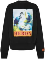 HERON PRESTON HALFTONE HERON LOGO SWEATSHIRT DAMEN PULLOVER HWBA014F22JER0041046