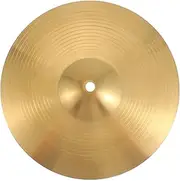 Veemoon 10 Inch Brass Cymbal Replacement Crash Cymbals Ride Drum Cymbal Instrument Cymbal Percussion Accessories Drum Kit for Beginner Players Percussion (Golden)