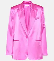 [The Sei] The Sei Oversized silk charmeuse blazer AU 14 pink