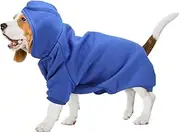 Cechoayuu Dog Clothes, Pet Hoodie, Cold Protection, 3 Colors to Choose from, Long Lasting, Sweatshirt, For Walks, Outings, Autumn/Winter, Spring (#06)