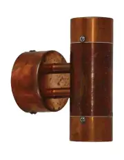 [Oriel Lighting] Comma Outdoor Up-Down 240V Wall Light 2 Pieces in Copper
