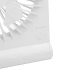 Rechargeable USB Small Fan Portable Office Portable Mini Desktop Small Fan White