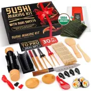 Sushi Making Kit, Sushi Bazooka Maker Kit & Bamboo Rolling Mat, Easy Roller K...