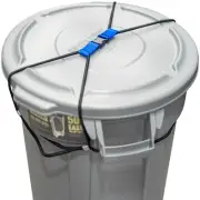 Outdoor TRASH CAN LOCK for Animals - Heavy Duty Bungee Cord Garbage Lid Strap