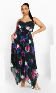 City Chic Ladies Sleeveless Maxine Maxi Dress sizes 14 XS Colour Black Desire