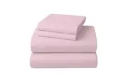 1000 Thread Count Cotton Rich King Bed Sheets 4-Piece Set in Pink