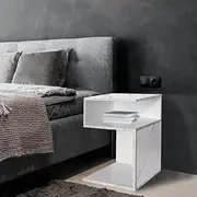[Levede] Bedside Tables Drawers Side Table Wood Nightstand Storage Bedroom Cabinet, 33 cm Length x 33 cm Width x 50 cm Height