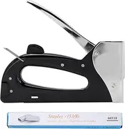 Respicefinem Portable Safe and Practical Ergonomic Manual Staple Gun for Fixing Material DIY Decoration and Carpentry