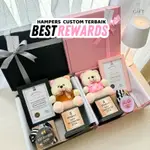 禮籃 BEST REWARDS 特別黑粉色版生日娃娃獎杯禮盒定制獎牌掛飾