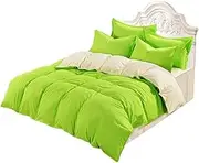 Alipis Duvet Cover Set Double Quilt Cover for Comforter 180x220cm Soft Cotton Material