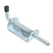 Spring Loaded Latch Pin 5.71" Iron Security Latch Sliding Barrel Bolt Lock
