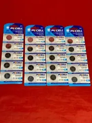 1620CR PKCELL Lithium Button ECR1620 1620 3V Coin Cell-Exp.2024 (20pcs Battery)