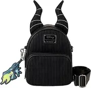 [Loungefly] Disney Villains Malificent Convertible Mini Backpack, Multi, Mini
