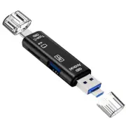 5in1 Micro SD TF Card Reader USB 3.1 Type C OTG Adapter Hub For Micro SDXC SDHC