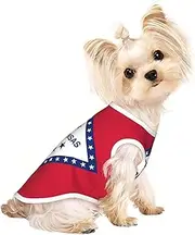 Arkansas State Flag print Dog Shirts for Small Dogs Stretchy T-Shirts Lightweight Tank Top Sleeveless Striped Vest