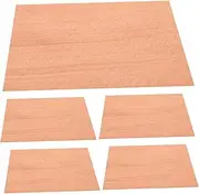 5 Sheets Wood Texture Stickers for Building Models DIY Wood Wallpaper Table Basing Realistic Patch