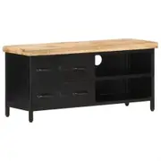 TV Cabinet 90x30x41 cm Rough Mango Wood